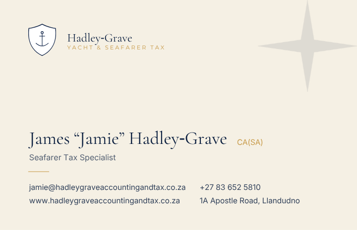 Yacht & Seafarer Tax card back