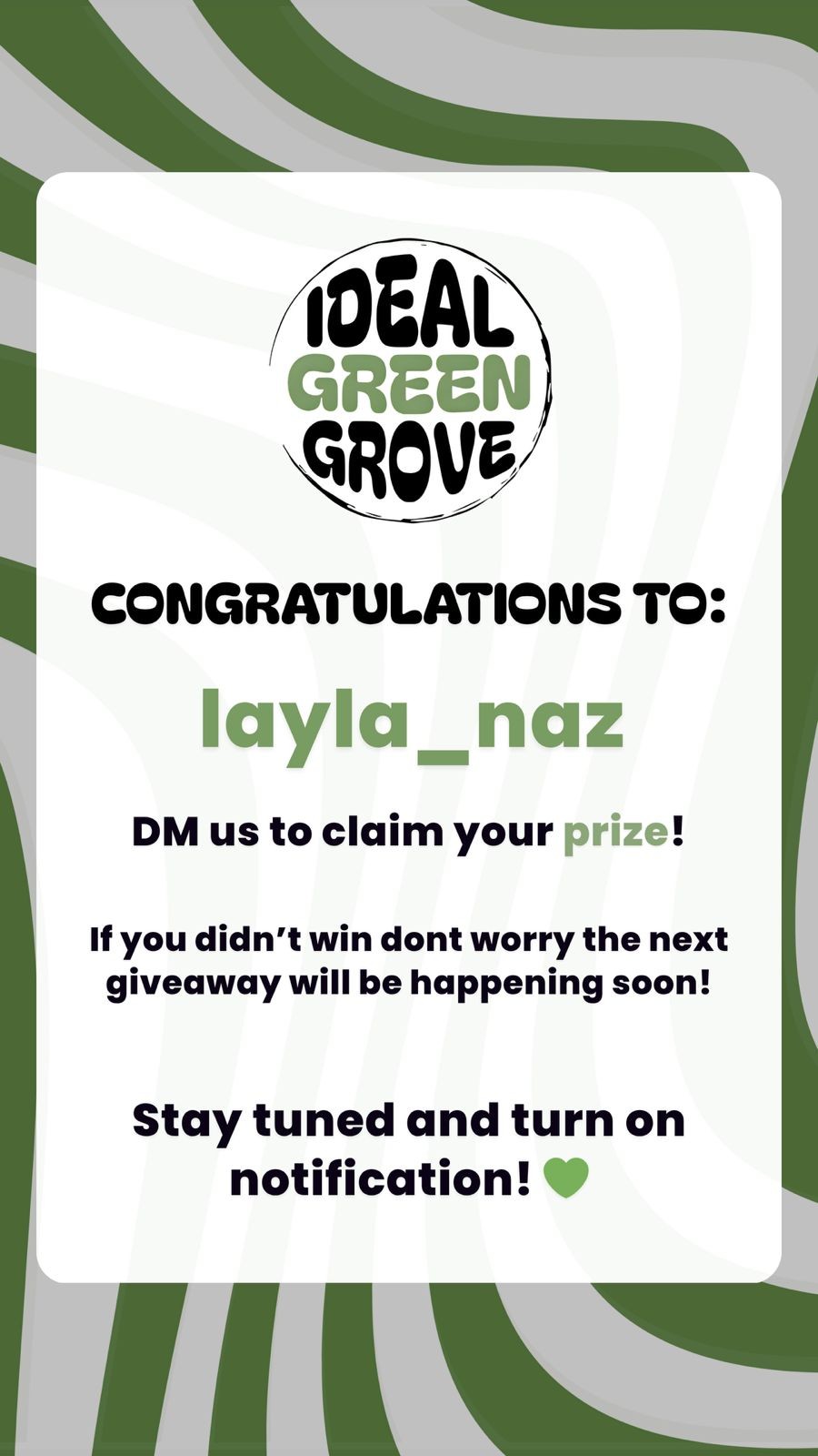 Winner announcement
